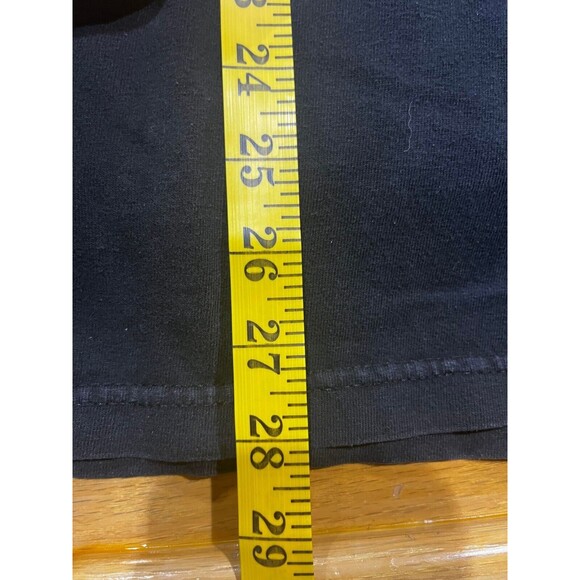 Crooks Castles T Shirt Mens Large Black with Crown Logo two small holes - Picture 7 of 8